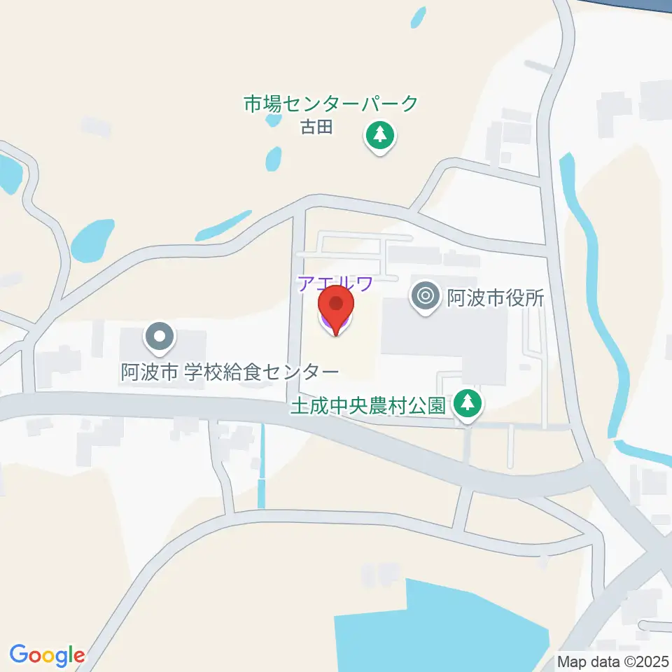 阿波市アエルワホール周辺のホテル一覧地図