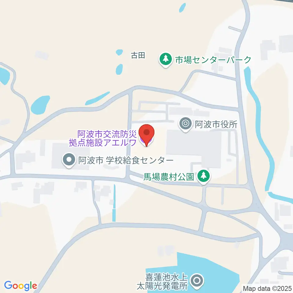 阿波市アエルワホール周辺のホテル一覧地図