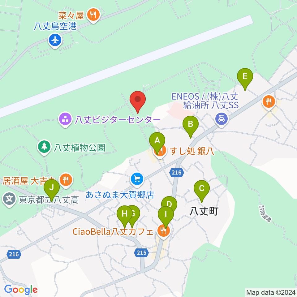 八丈町多目的ホールおじゃれ周辺のホテル一覧地図