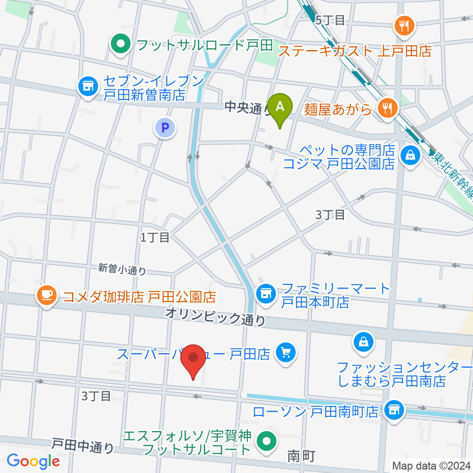 さくらパル 新曽南多世代交流館周辺のホテル一覧地図