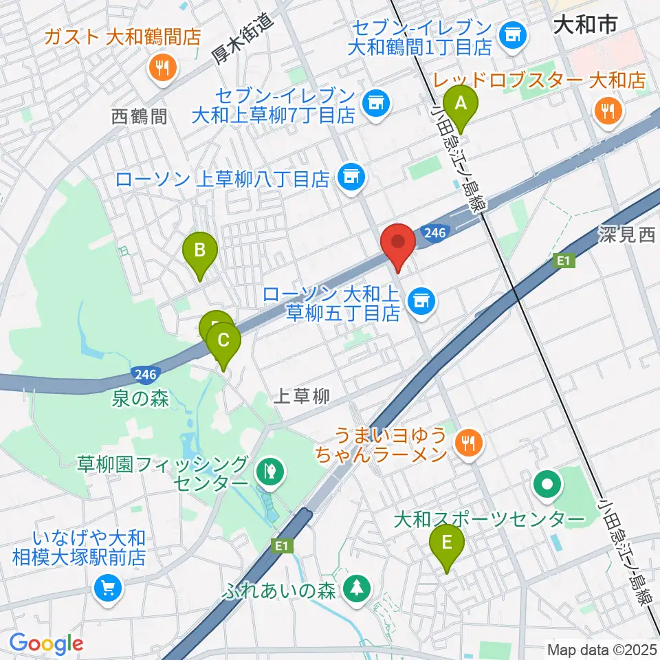 ウイスタリアピアノ周辺のホテル一覧地図