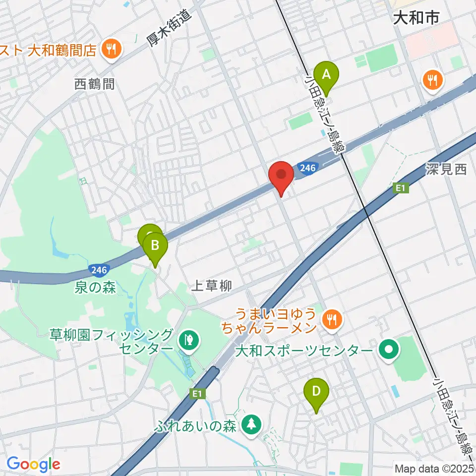 ウイスタリアピアノ周辺のホテル一覧地図