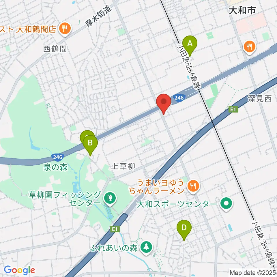 ウイスタリアピアノ周辺のホテル一覧地図