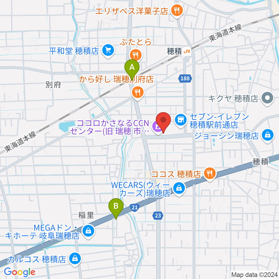 ココロかさなるCNNセンター周辺のホテル一覧地図