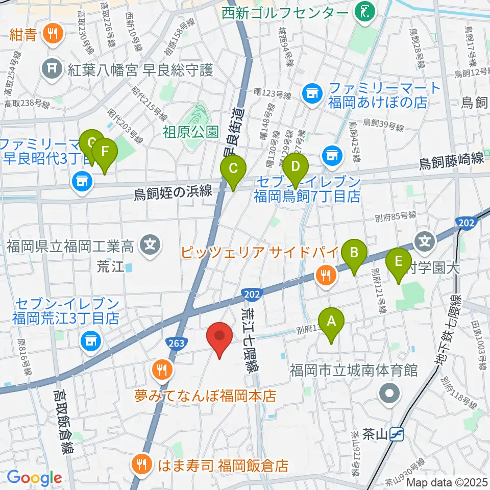 末永文化センター周辺のホテル一覧地図