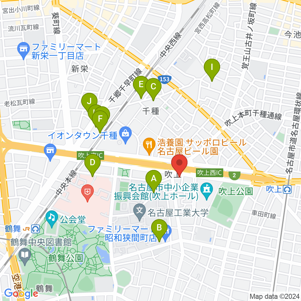 cafe concert エルム周辺のホテル一覧地図