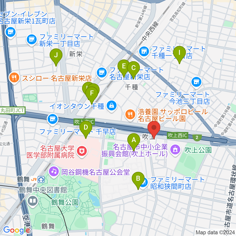 cafe concert エルム周辺のホテル一覧地図