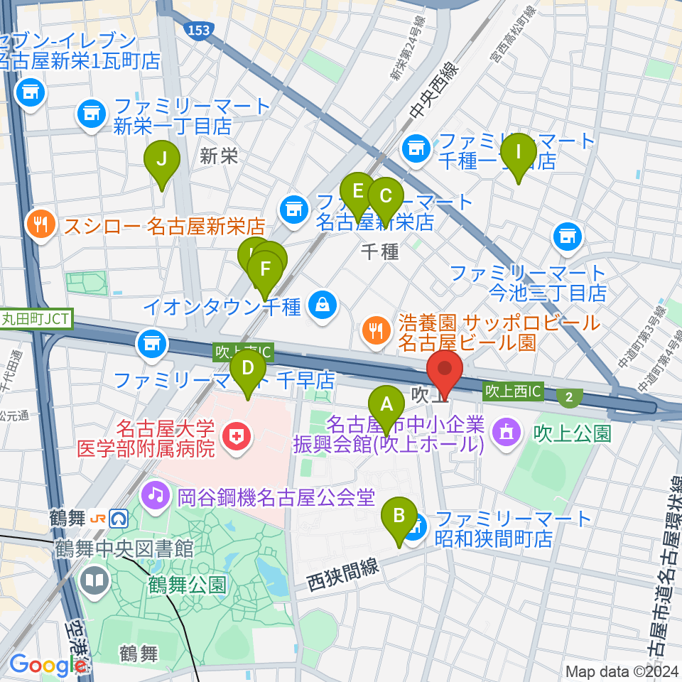 cafe concert エルム周辺のホテル一覧地図