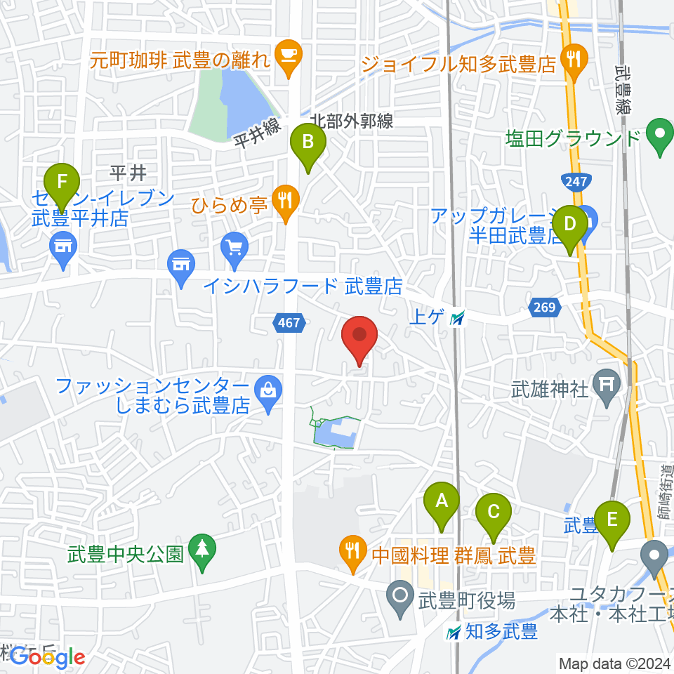 ガレージエス周辺のホテル一覧地図