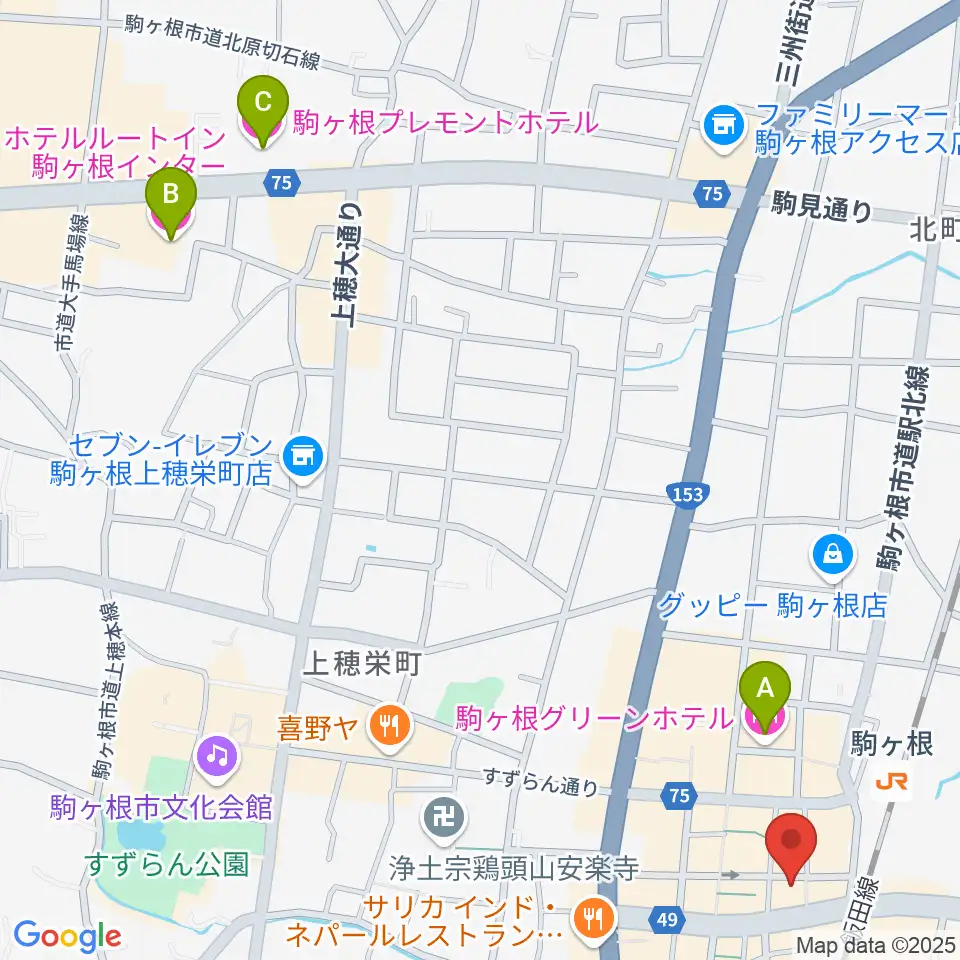 G-Studio NIRVASH周辺のホテル一覧地図