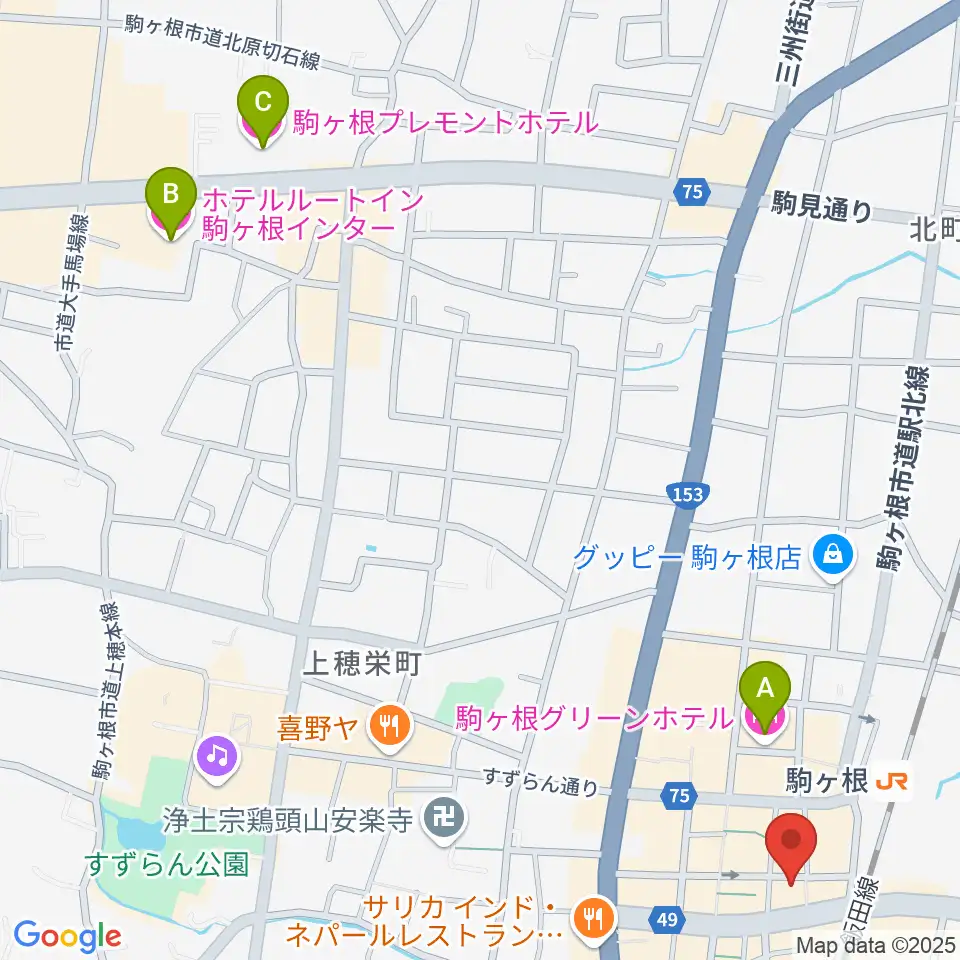 G-Studio NIRVASH周辺のホテル一覧地図