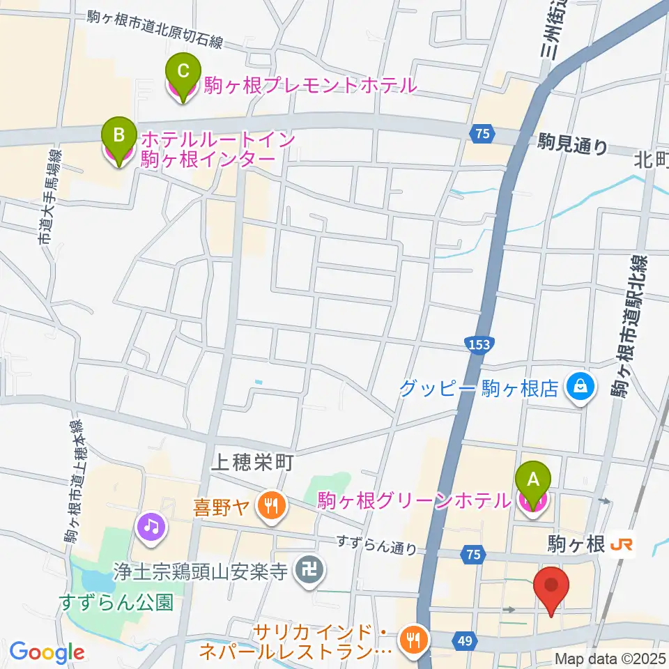 G-Studio NIRVASH周辺のホテル一覧地図