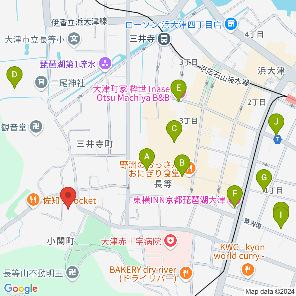 ながらの座・座周辺のホテル一覧地図