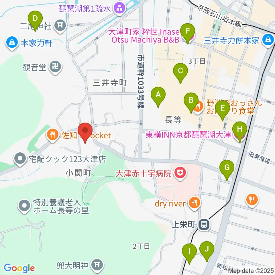 ながらの座・座周辺のホテル一覧地図