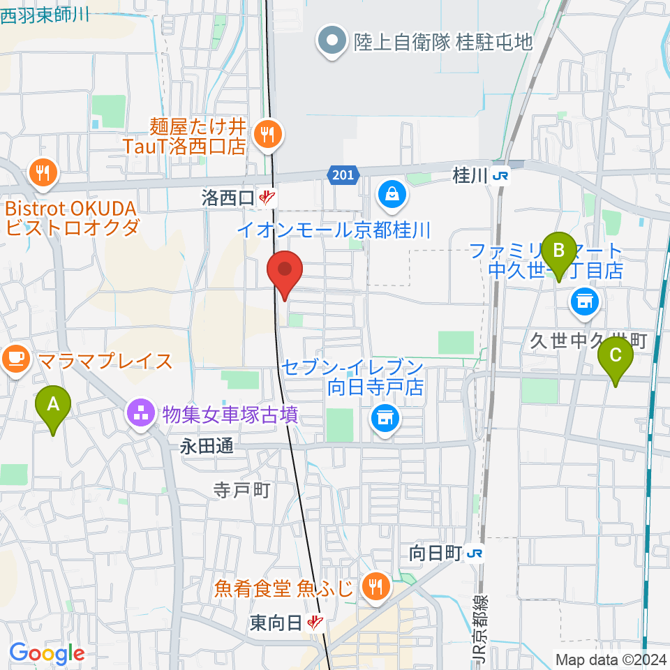 桂川ベアティホール周辺のホテル一覧地図