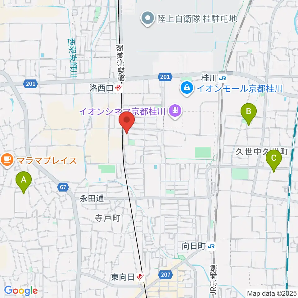 桂川ベアティホール周辺のホテル一覧地図