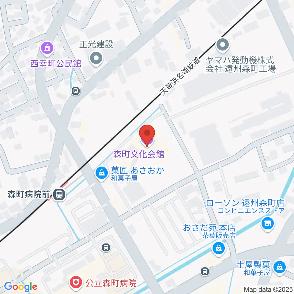 森町文化会館ミキホール周辺のホテル一覧地図