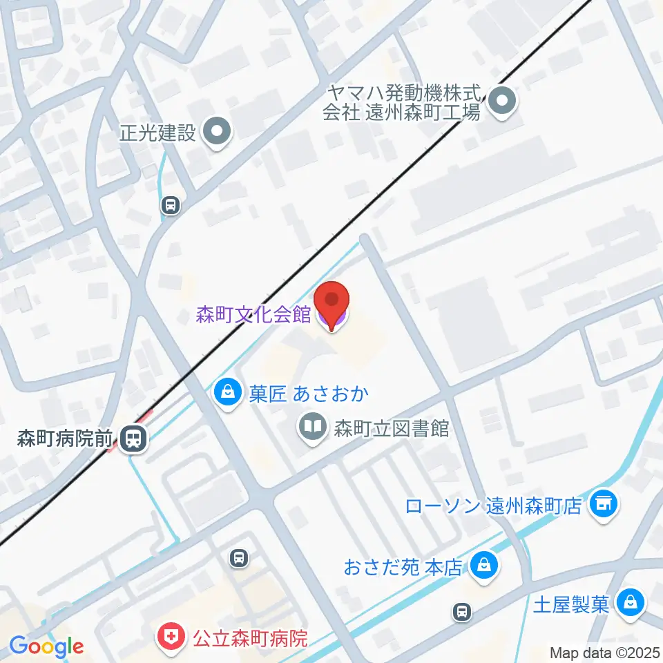 森町文化会館ミキホール周辺のホテル一覧地図
