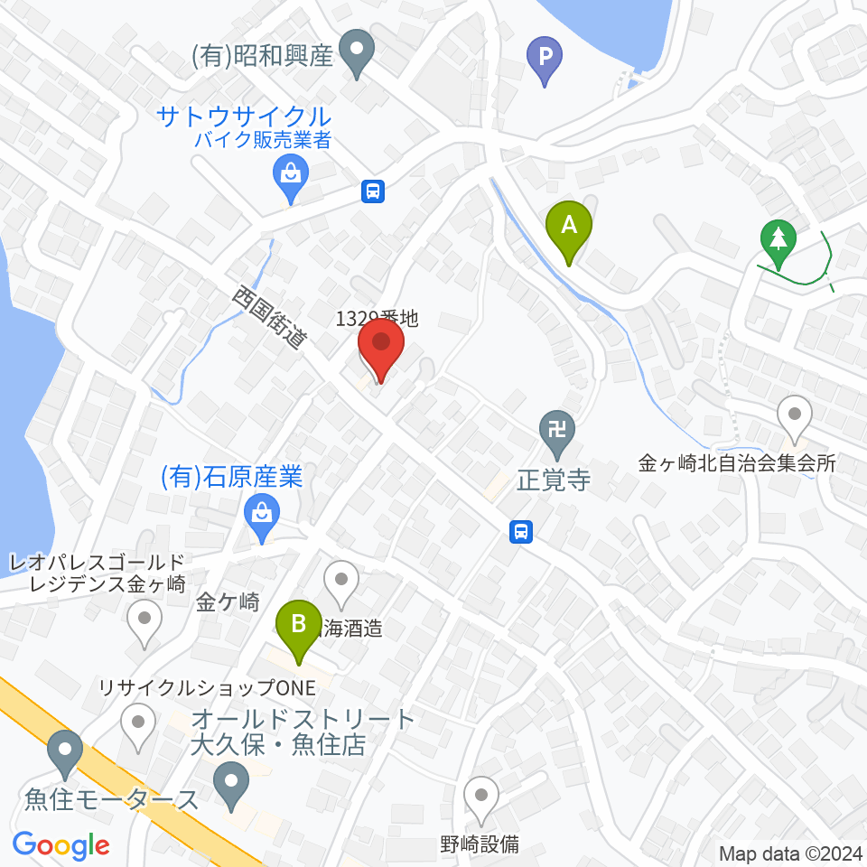金ヶ崎文化教室周辺のホテル一覧地図