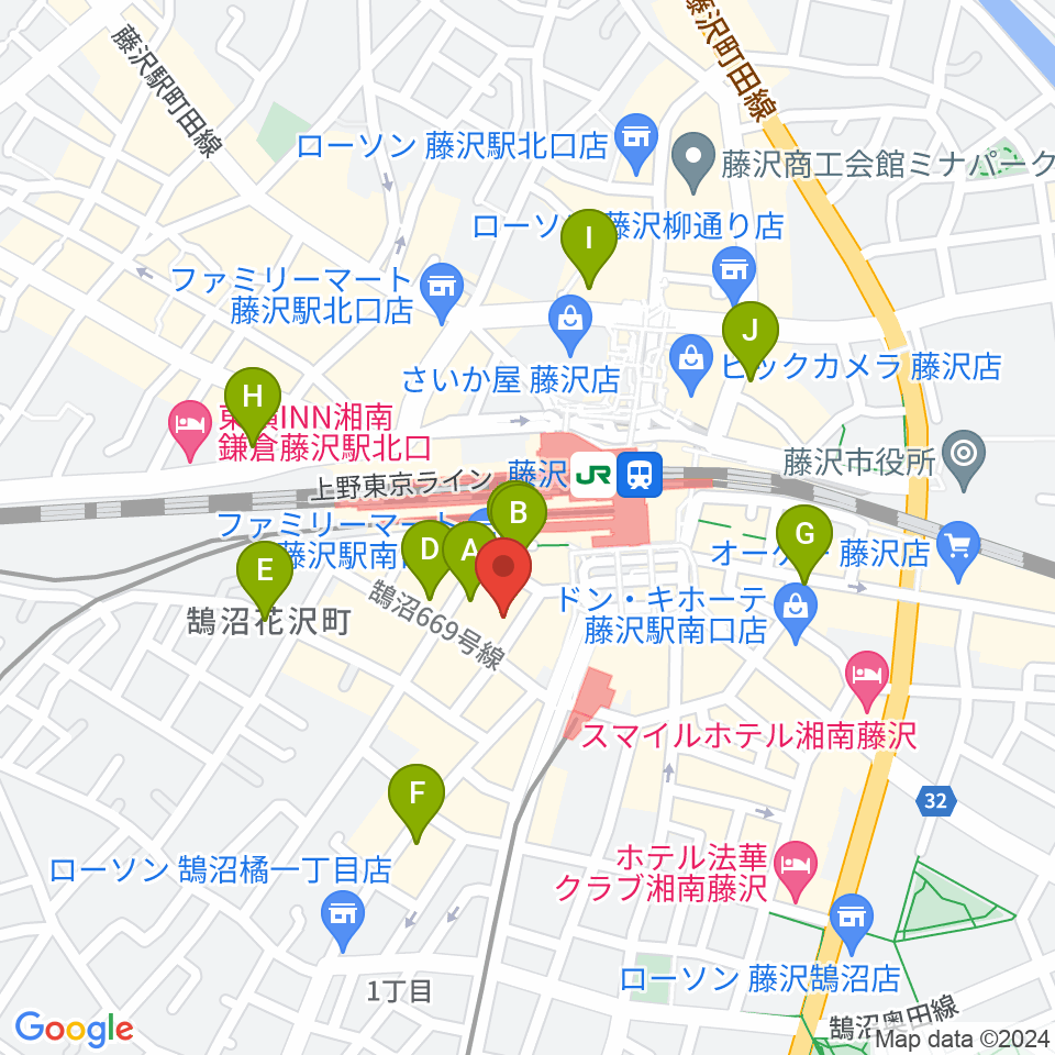 Sound Cafe Bamboo周辺のホテル一覧地図