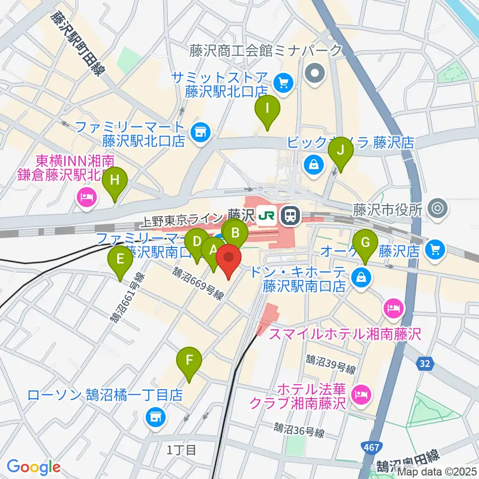 Sound Cafe Bamboo周辺のホテル一覧地図