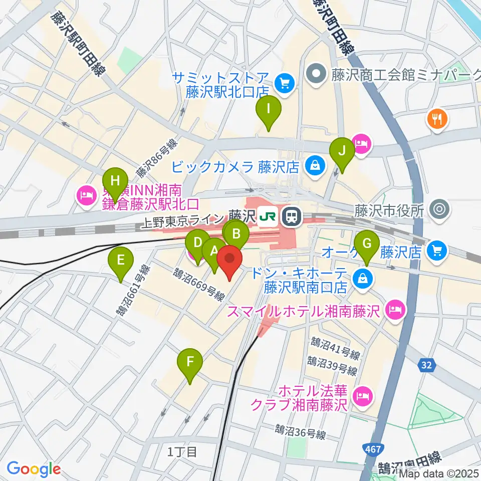 Sound Cafe Bamboo周辺のホテル一覧地図