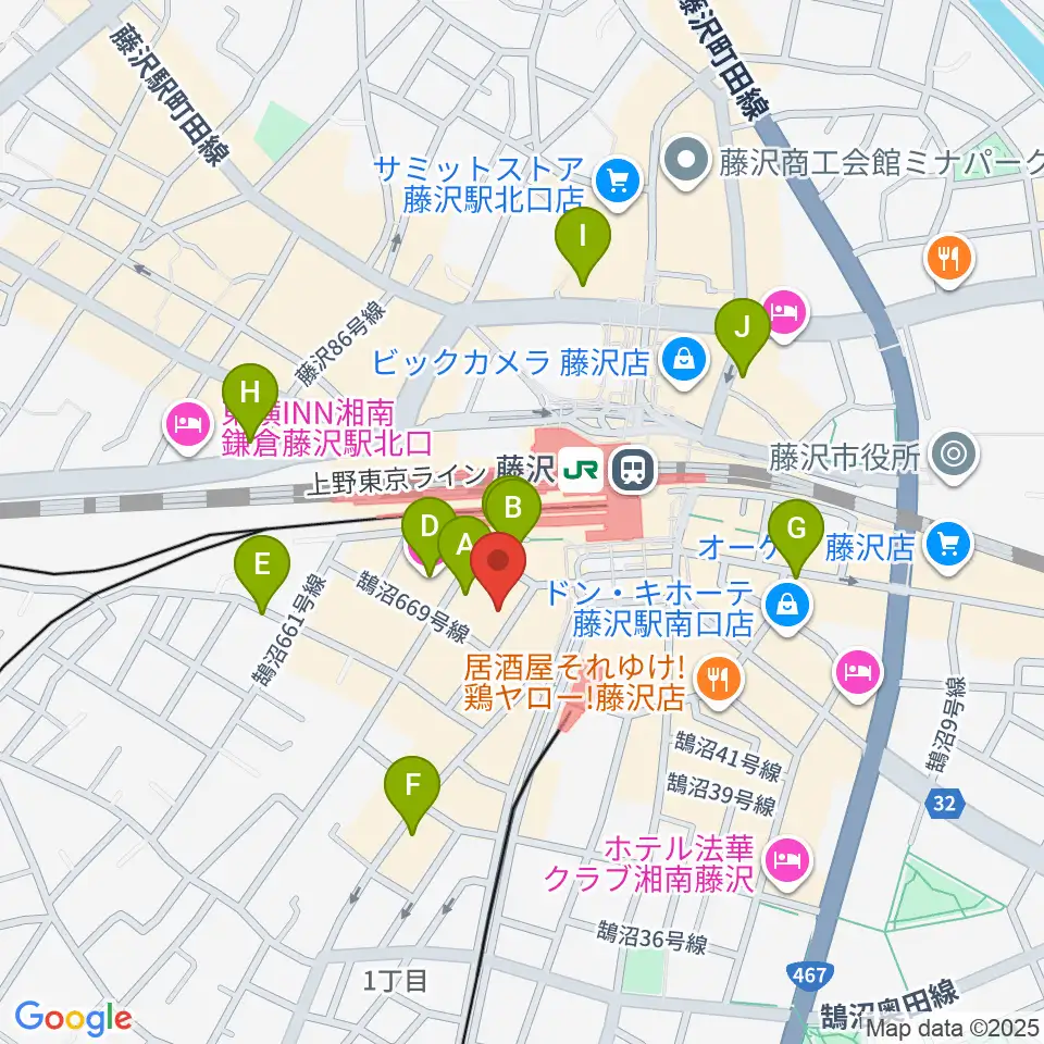 Sound Cafe Bamboo周辺のホテル一覧地図