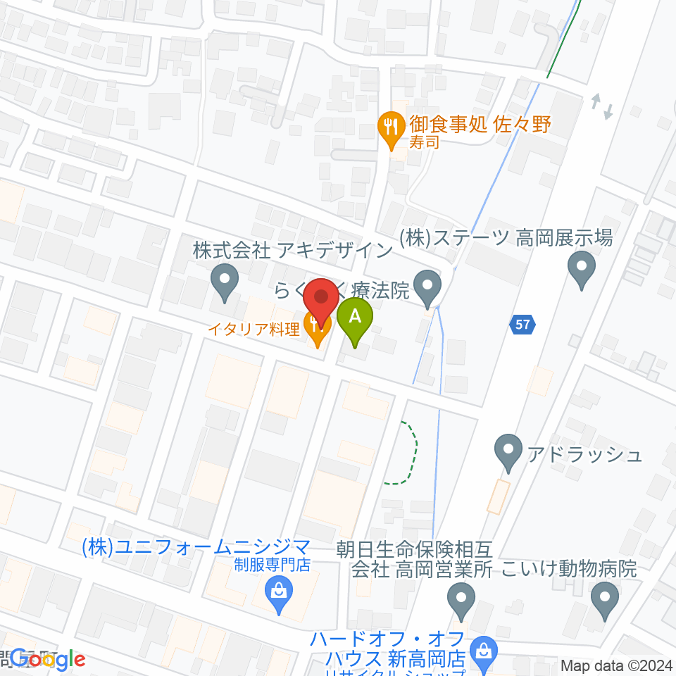 高岡カサデラムジカ周辺のホテル一覧地図