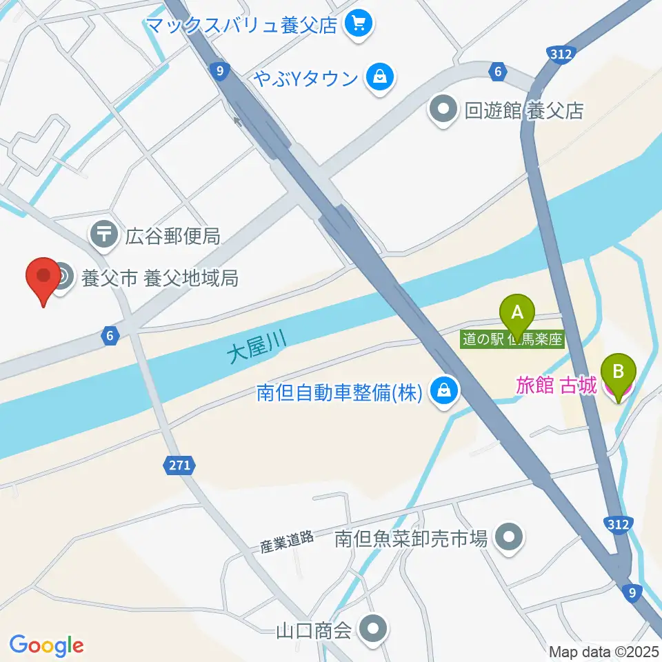 養父市立ビバホール周辺のホテル一覧地図