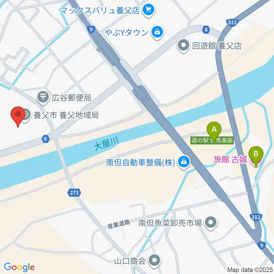 養父市立ビバホール周辺のホテル一覧地図