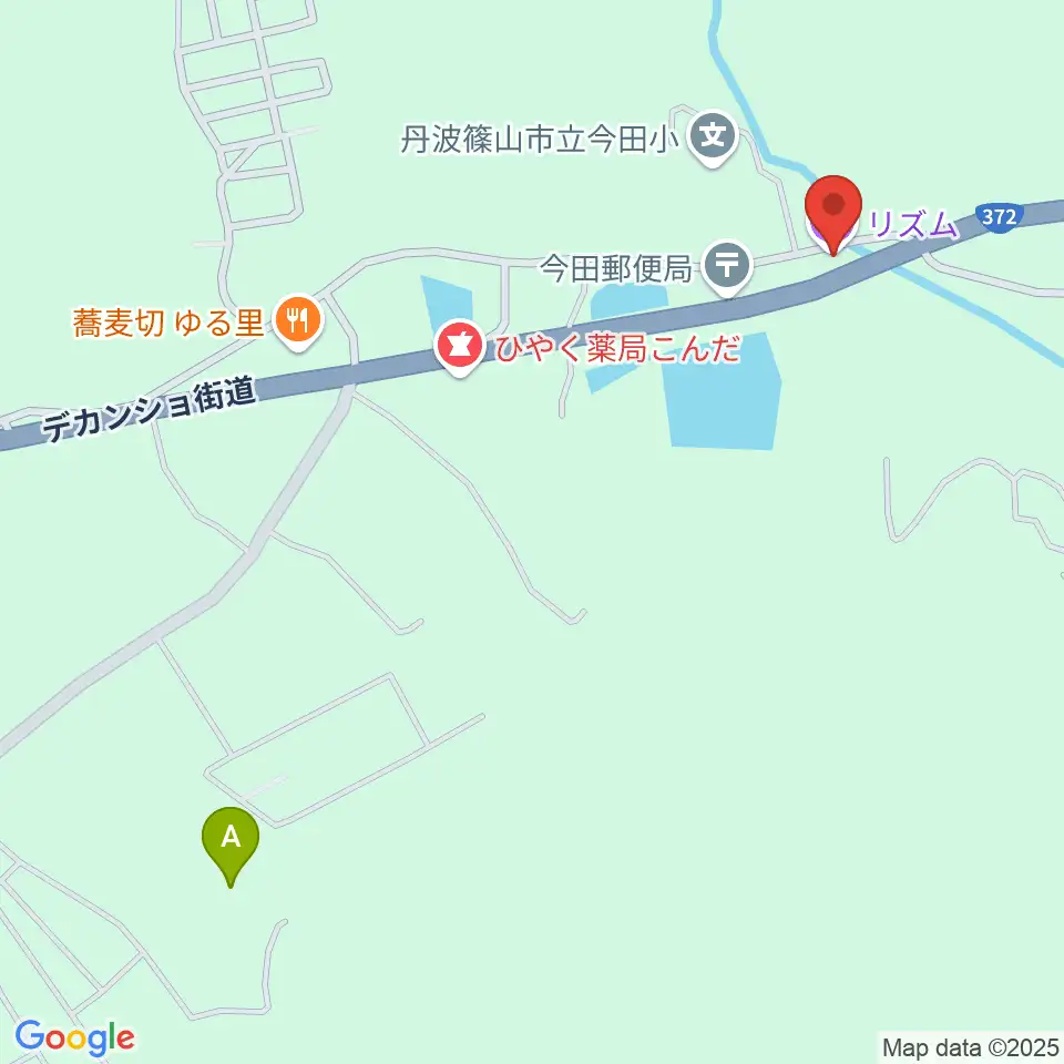 篠山rizm周辺のホテル一覧地図