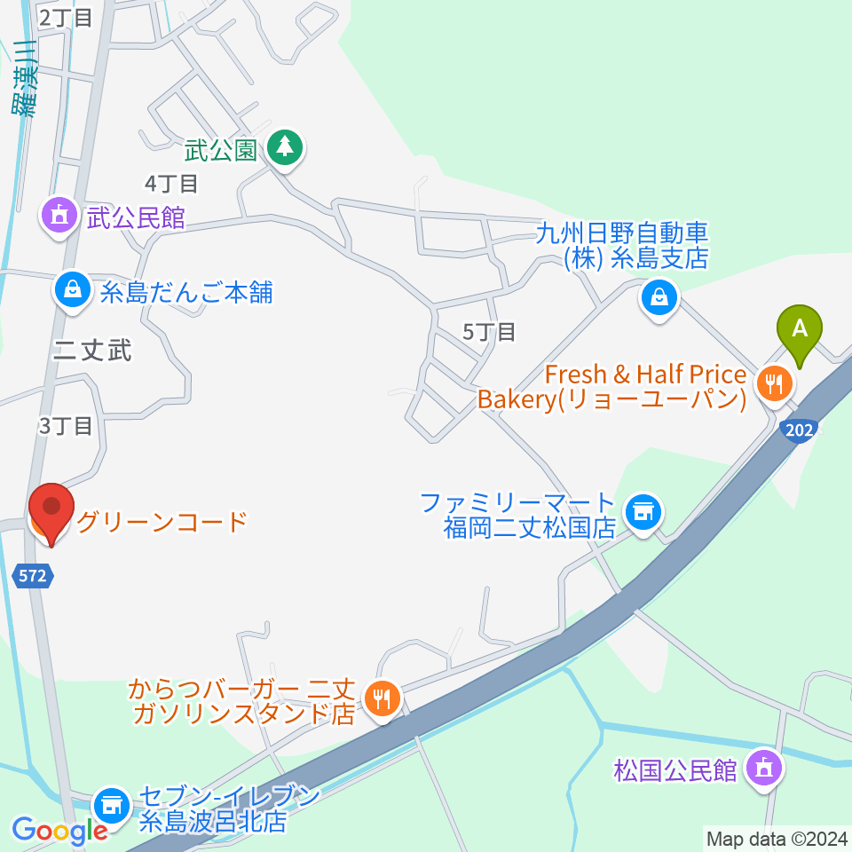 糸島Greenchord周辺のホテル一覧地図