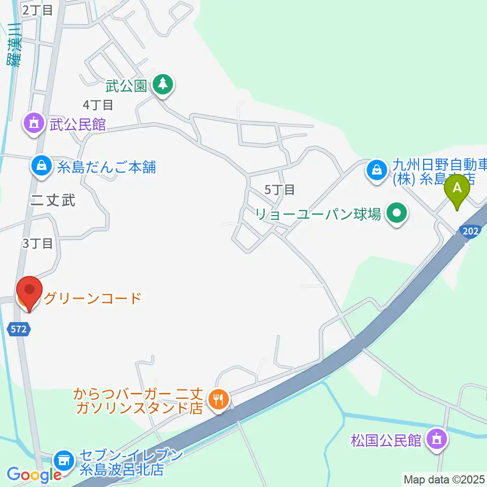 糸島Greenchord周辺のホテル一覧地図