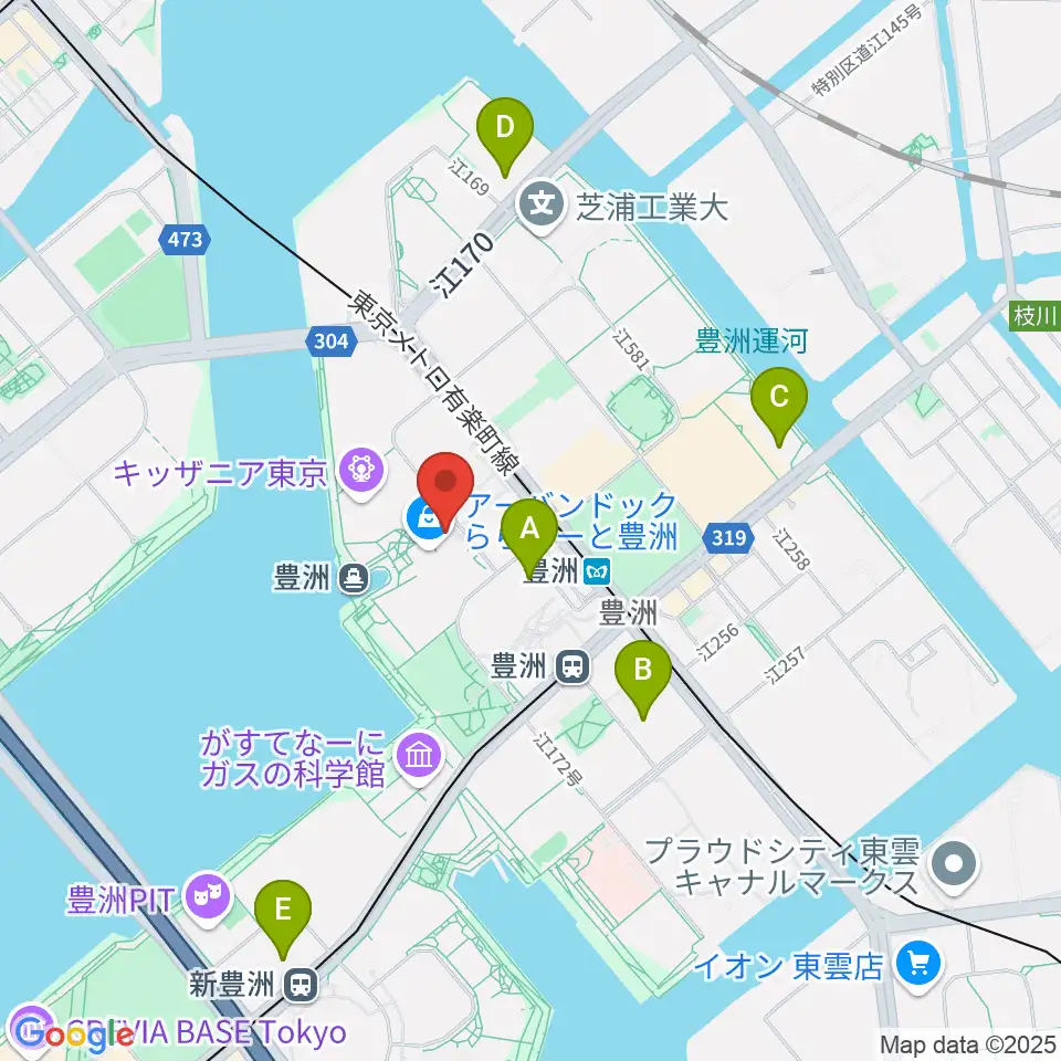 島村楽器ららぽーと豊洲店周辺のホテル一覧地図