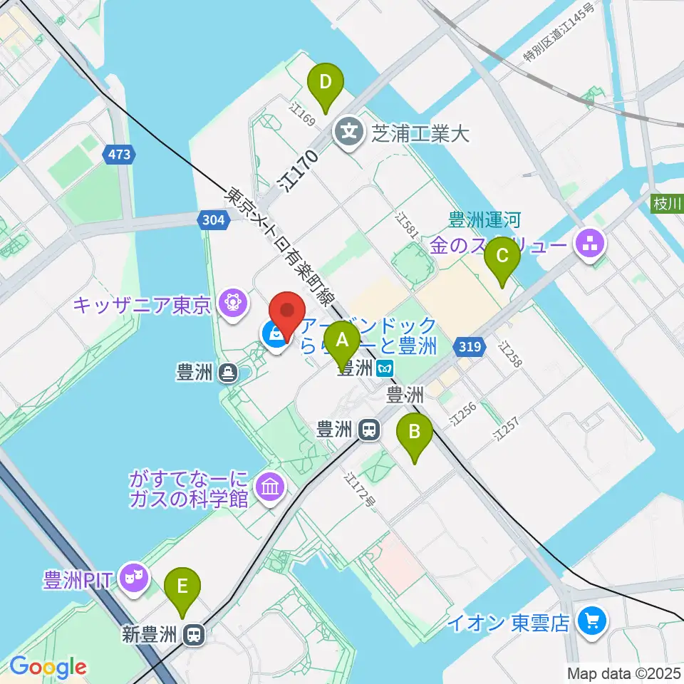 島村楽器ららぽーと豊洲店周辺のホテル一覧地図