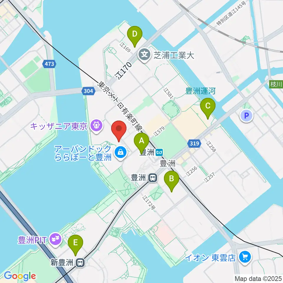 島村楽器ららぽーと豊洲店周辺のホテル一覧地図