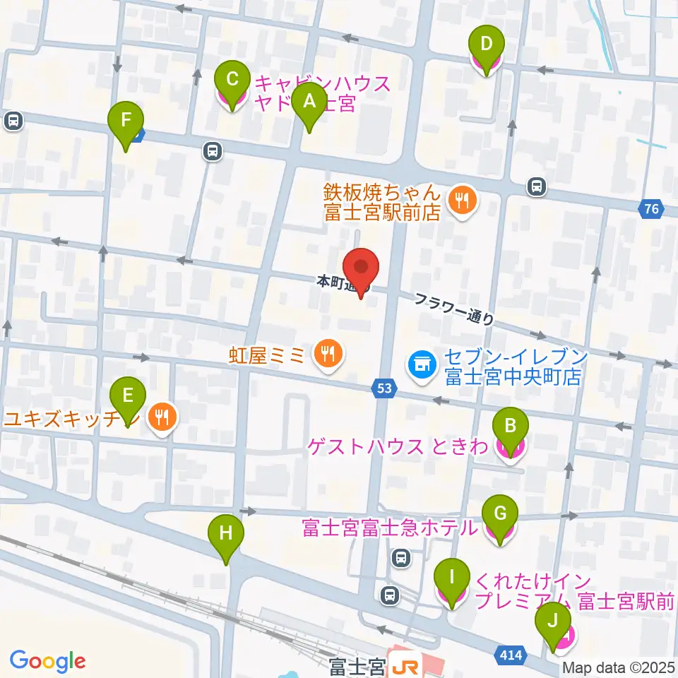 ロックハウスポパイ周辺のホテル一覧地図