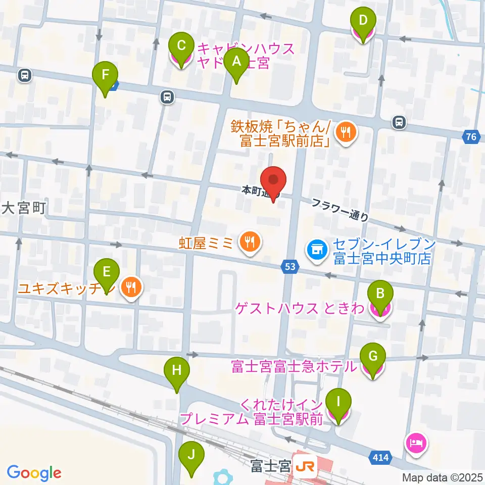 ロックハウスポパイ周辺のホテル一覧地図