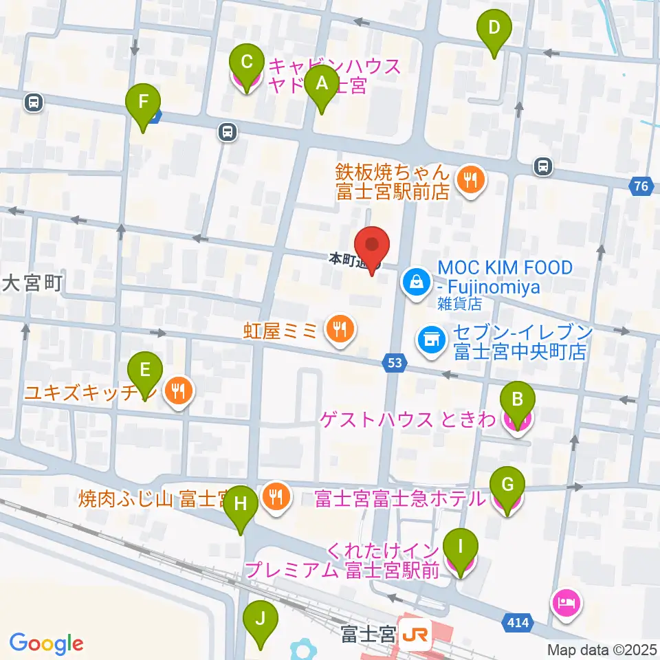 ロックハウスポパイ周辺のホテル一覧地図
