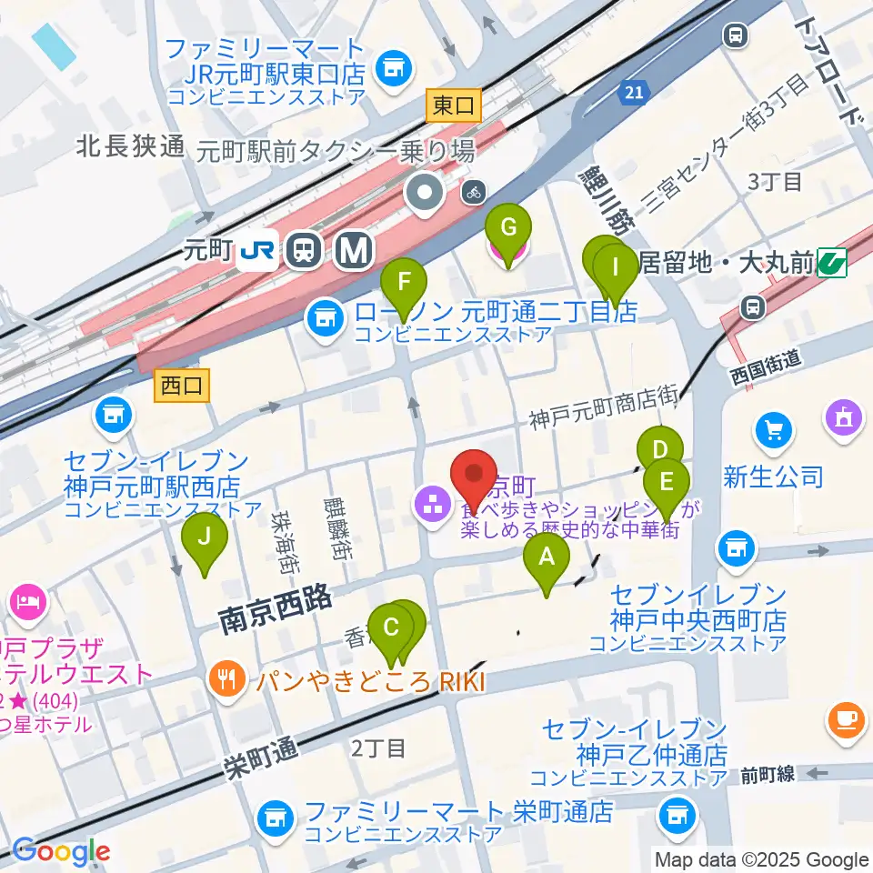 アルチザンハウス神戸周辺のホテル一覧地図