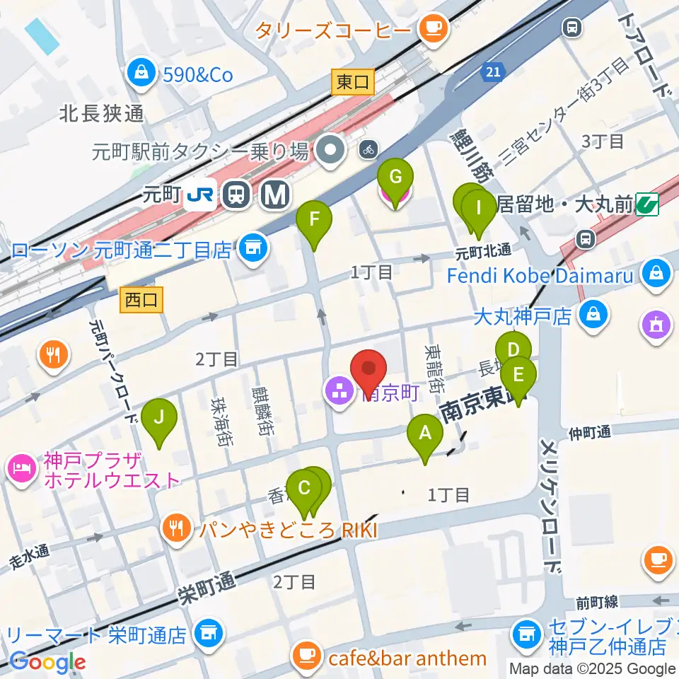 アルチザンハウス神戸周辺のホテル一覧地図