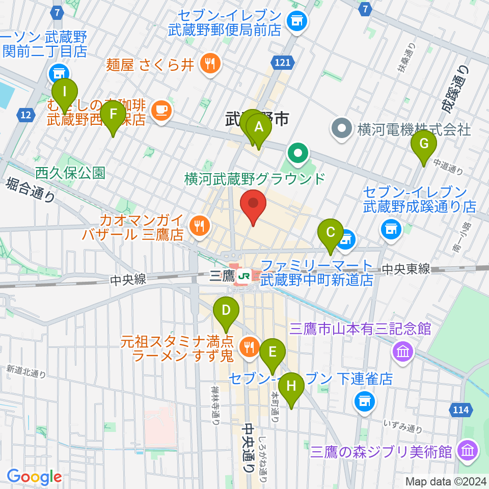 SONIDO II周辺のホテル一覧地図