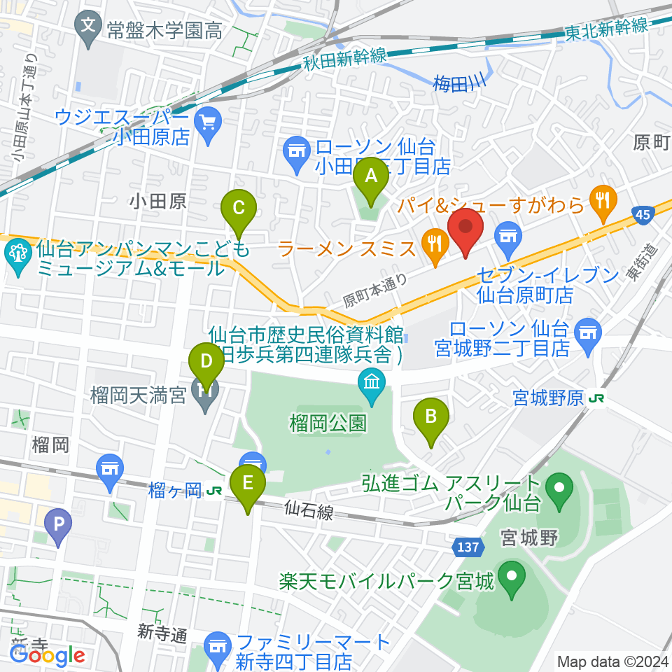 UNION / FUNNEL周辺のホテル一覧地図