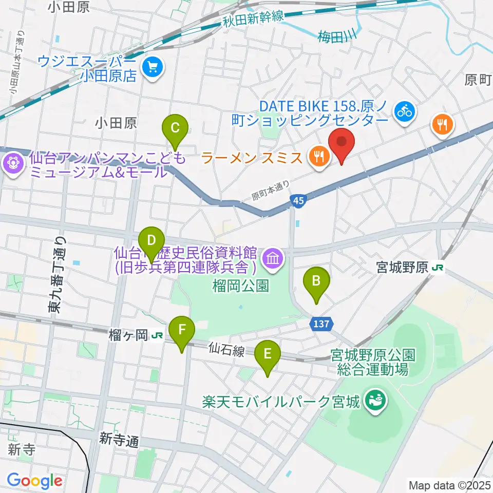 UNION / FUNNEL周辺のホテル一覧地図
