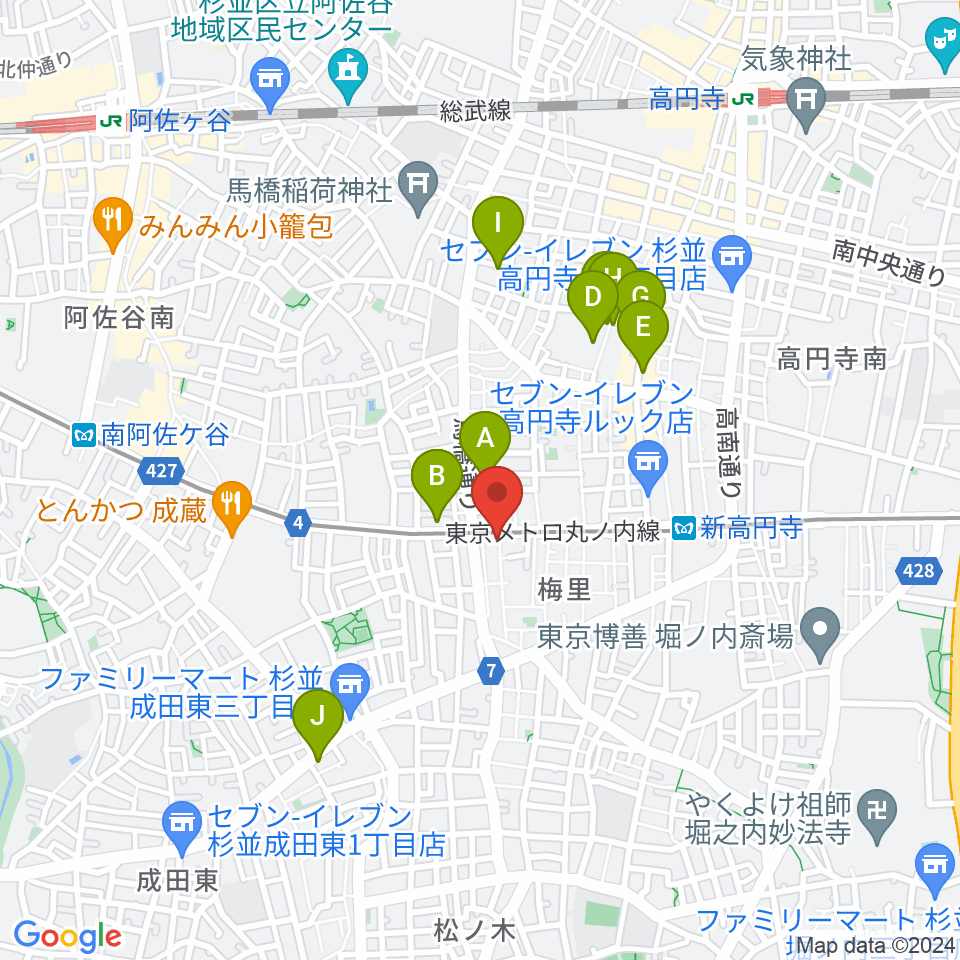 OTOlab周辺のホテル一覧地図