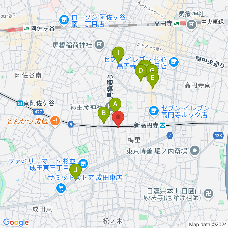 OTOlab周辺のホテル一覧地図