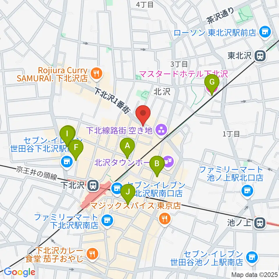 下北沢ムムリック・マーフィー周辺のホテル一覧地図