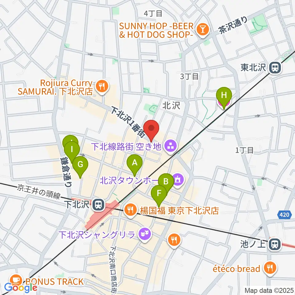 下北沢ムムリック・マーフィー周辺のホテル一覧地図