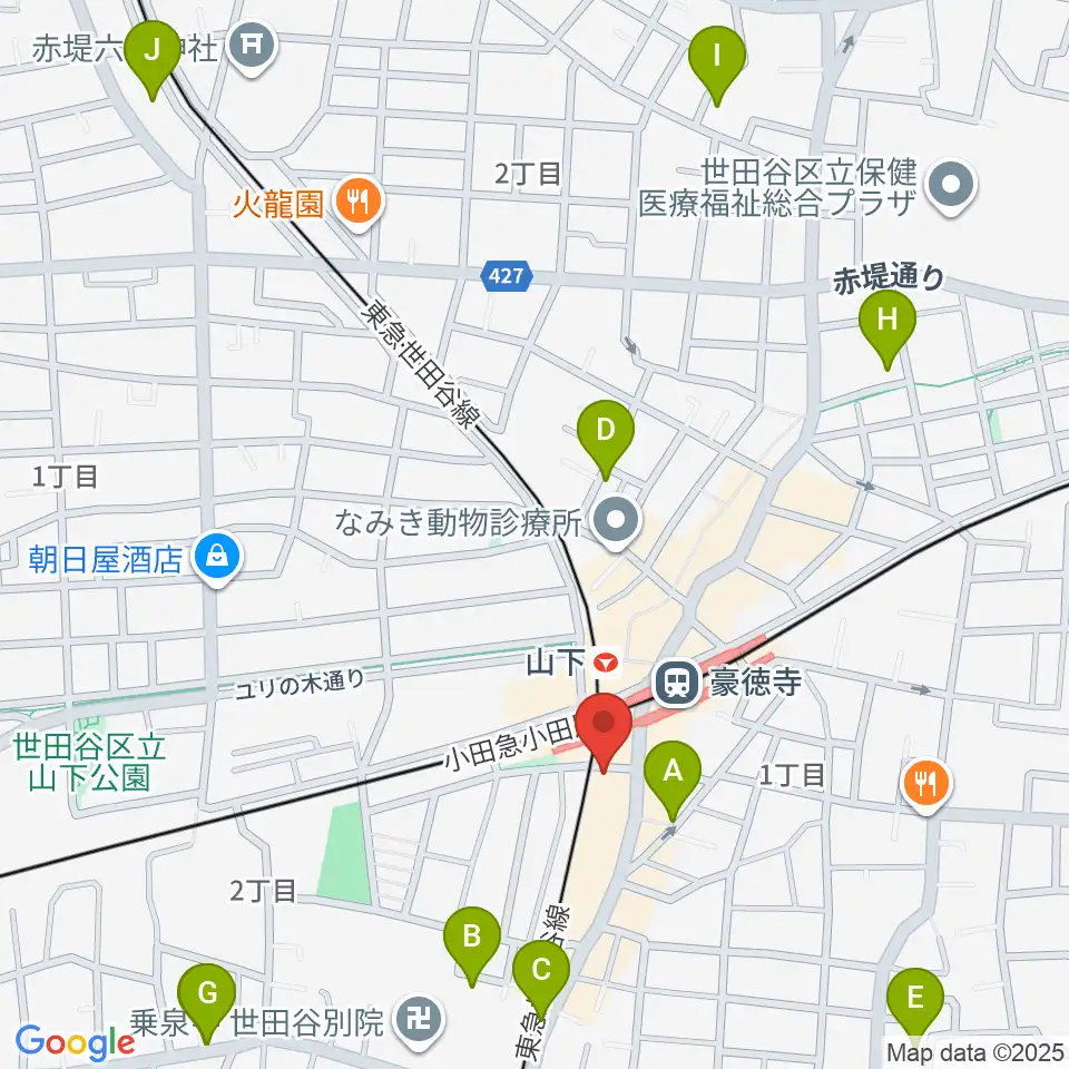 Leaf room 豪徳寺周辺のホテル一覧地図