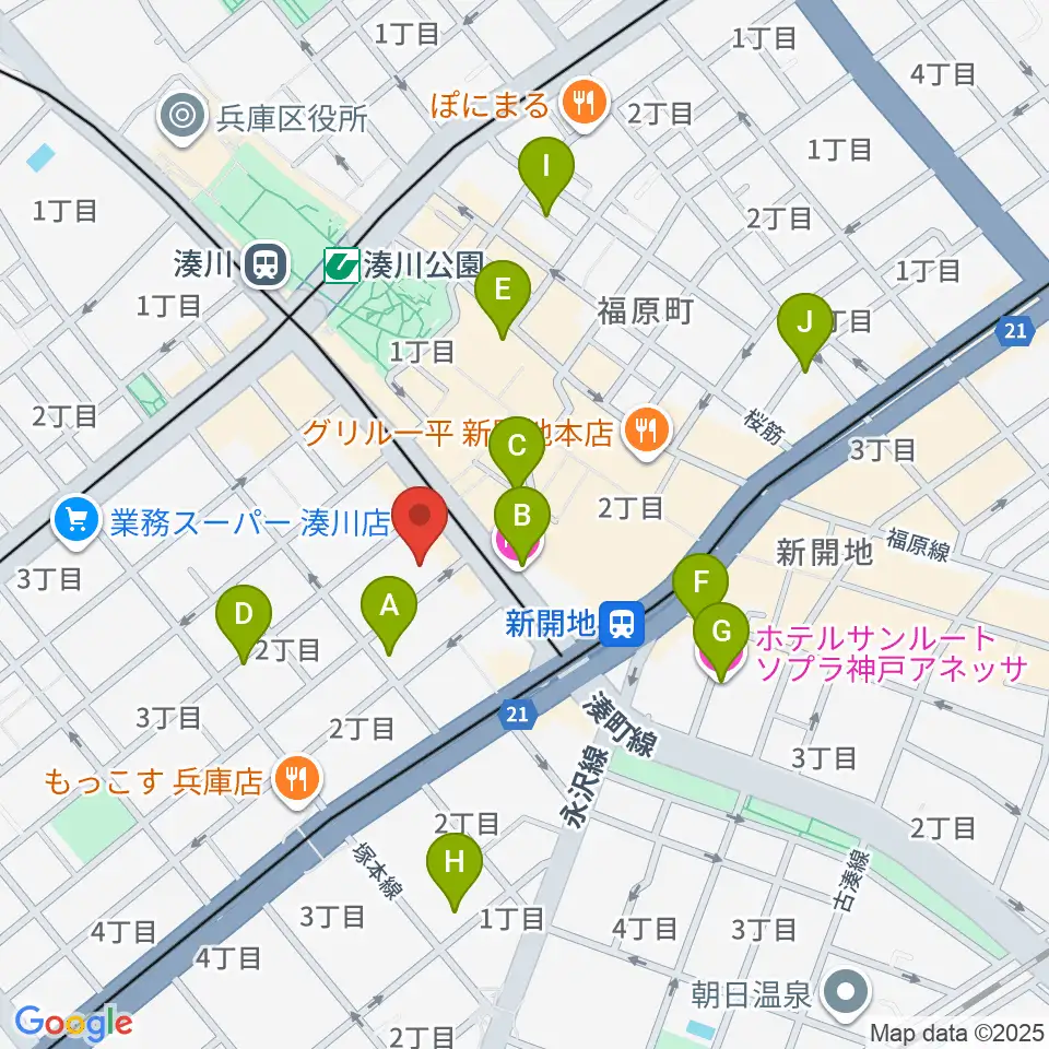 ダイヤ通音楽ホール周辺のホテル一覧地図